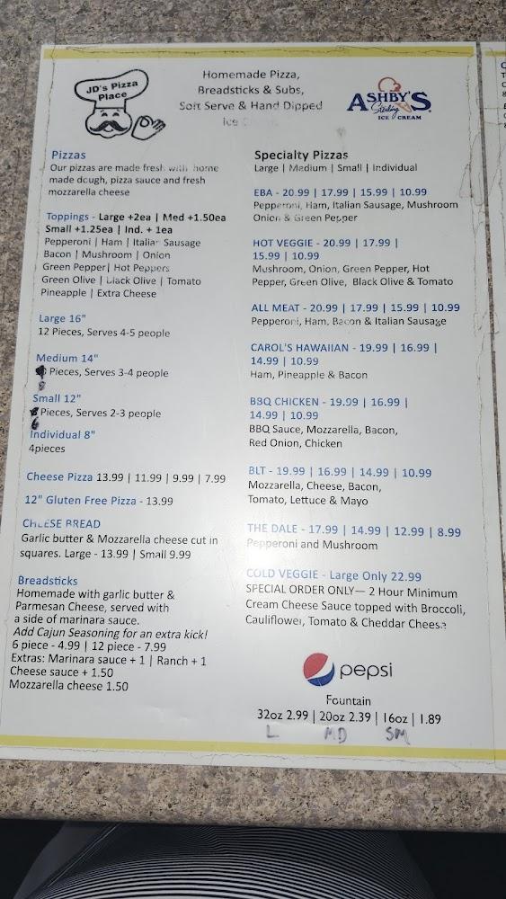 J D's Pizza Place Menu image 2